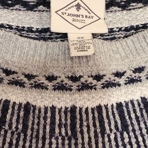 St John's Bay Gray Sweater 2x